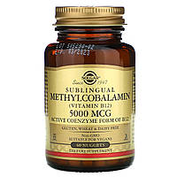 Витамин В12, Solgar, 5000 мкг, 60 табл.