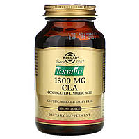 Конъюгированная линолевая кислота Tonalin CLA Solgar 1300 мг 60 капсул для поддержания физической формы