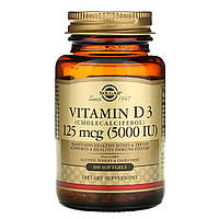 Холикальциферол Solgar Vitamin D3 Витамин Д3 5000 МЕ 100 капсул биодобавка для здоровья костей и зубов