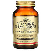 Витамин Е, Vitamin E, Solgar, 200 МЕ, 100 капсул