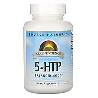 5-гидрокси L-триптофан (5-НТР), Source Naturals, 50 мг, 120 капсул