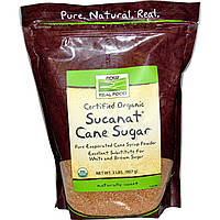 Тростниковый сахар (Sucanat), Now Foods, 907 г