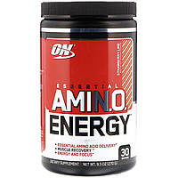 Аміно енергія (Essential Amino Energy), полуниця, лайм, Optimum Nutrition, 270 грам