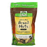 Бразильські сирі горіхи, Now Foods, 340 г