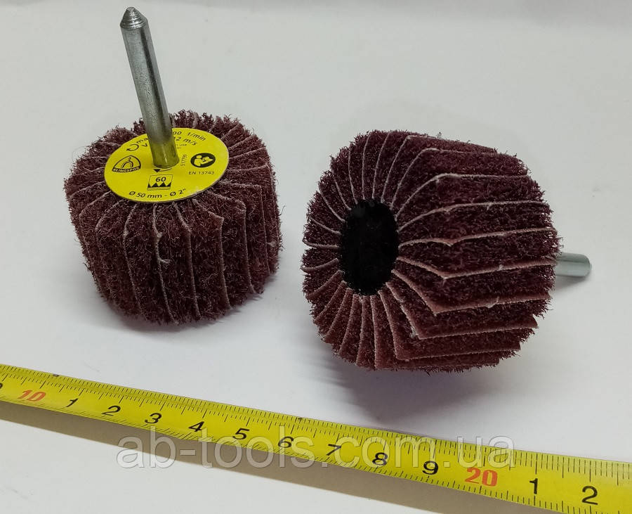 Скотч-брайт 60/30 зерно 60 лепестковый на оправе под дрель (ID ...