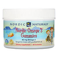 Рыбий жир для детей (мандарин), Nordic Naturals, 60 желе