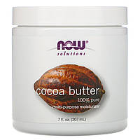 Масло какао (Cocoa Butter), Now Foods, 207 мл