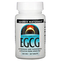 Зеленый чай EGCG, Source Naturals, 60 таб.