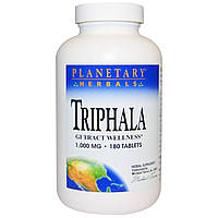 Трифала (Triphala), Planetary Herbals, 1000 мг, 180 таблеток