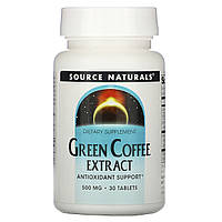 Кофе для похудения, Source Naturals, 500 мг,30