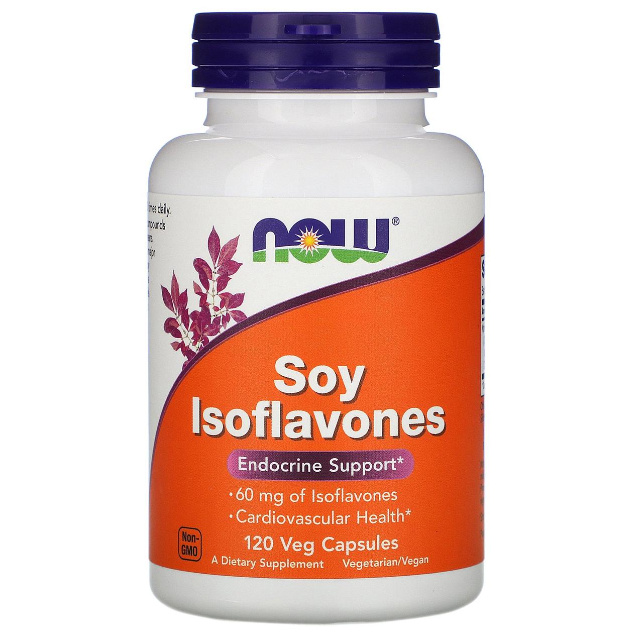 Соєві Ізофлавони, Soy Isoflavones, Now Foods, 120 капсул