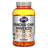 BCAA амино спорт, Branched Chain Amino Acids, Now Foods, 240 капсул