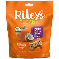 Riley's Organics, Частування для собак, Велика кістка, Гарбуз і кокос, 5 унцій (142 м)