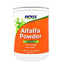 Альфальфа, Alfalfa Powder, Now Foods, порошок (454г.)