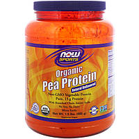 Гороховий протеїн, Sports Organic Pea Protein, Now Foods, 680 гр