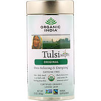 Organic India, Оригинальный листовой чай Туласи без кофеина, 3,5 унции (100 г)