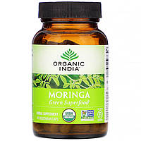 Organic India, Моринга, 90 растительных капсул