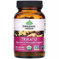 Organic India, Трикату, допомога при травленні та метаболізмі, 90 капсул вегетаріанських