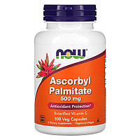 Аскорбілпальмітат, Ascorbyl Palmitate, Now Foods, 500 мг, 100 кап.