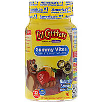 L'il Critters, Gummy Vites, мультивитамины, натуральный фруктовый вкус, 70 жевательных таблеток