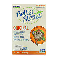 Стевія, BetterStevia, Now Foods, 100 пакетів, 100 г