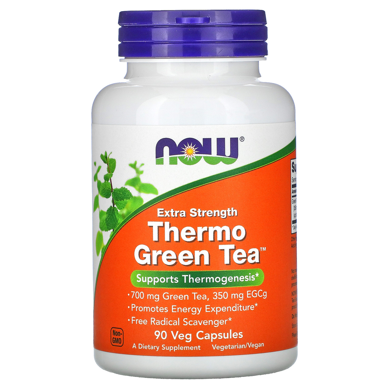 Зелений чай (Thermo Green Tea), Now Foods, 90 капсул