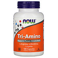 Амино спорт-3, ВСАА, Tri-Amino, Now Foods, 120 капсул