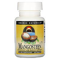 Мангостин, Mangosteen, Source Naturals, 187,5 мг, 60 таблеток