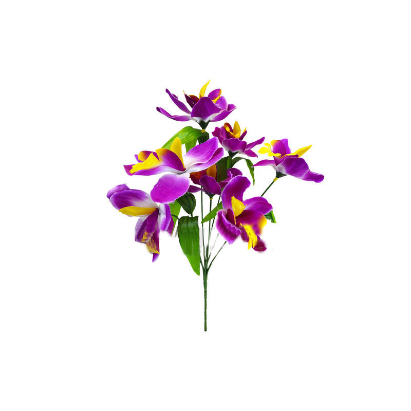 Штучні квіти Букет Орхідеї, 7 голів, 360 мм кольори мікс, фото 1