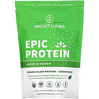 Sprout Living, Рослинний протеїн Epic Protein, Green Kingdom, 1 фунт (454 г)