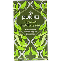 Pukka Herbs, Supreme Matcha Green, 20 Green Tea Sachets - 1.05 oz (30 g) Each