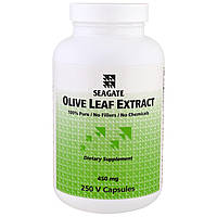 Seagate, Экстракт листа оливы, 450 мг, 250 капсул на растительной основе