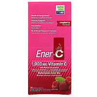 Ener-C, Витамин C, шипучий растворимый порошок для напитка со вкусом малины, 30 пакетиков, 9,8 унции (277 г)