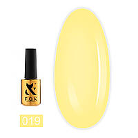 Гель-лак F.O.X Spectrum Gel Vinyl 019 світло-жовтий 7 мл