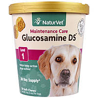 NaturVet, Глюкозамин DS, поддерживающий уход, уровень 1, 70 мягких жевательных таблеток, 5,4 унц. (154 г)