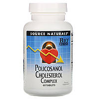 Поликозанол комплекс (Policosanol Cholesterol), Source Naturals, 60 таб.