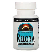 Контроль уровня кортизола, Relora, Source Naturals, 250 мг, 90 таблеток