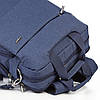 Рюкзак діловий із плечовим ременем 2 в 1 міський шкільний підлітковий синій Dolly 398, фото 2