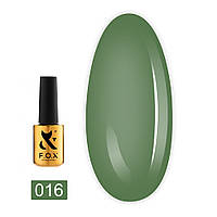 Гель-лак F.O.X Spectrum Gel Vinyl 016 приглушений зелений 7 мл