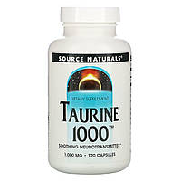 Таурин, Taurine 1000, Source Naturals, 1,000 мг, 120 капсул