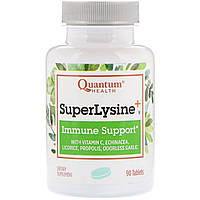 Quantum Health, Super Lysine + Immune System, супер лізин + підтримка імунітету, 90 таблеток