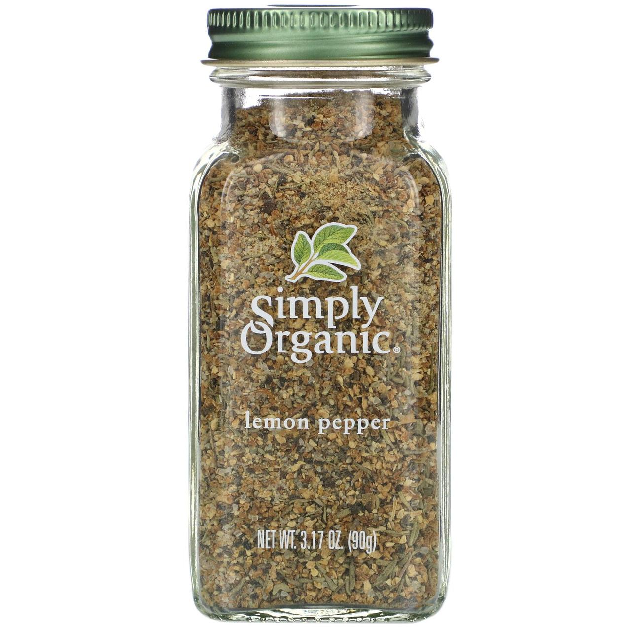 Simply Organic, Чорний перець з лимоном, 3.17 унцій (90 г)