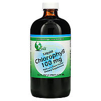 Жидкий хлорофилл, натуральный, World Organic, 100мг, 454 мл