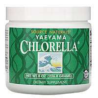Хлорела (Yaeyama Chlorella), Source Naturals, 226.8 грам