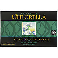 Хлорелла (Yaeyama Chlorella), Source Naturals, 200 мг, 300 таблеток