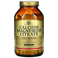 Цитрат кальция магния, Calcium Magnesium Citrate, Solgar, 250 таблеток