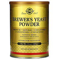 Пивные дрожжи, Brewer's Yeast, Solgar, 400 гр.