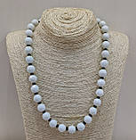 Намисто з натурального каменю Кахолонг., фото 4