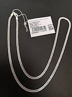 Серебряная цепочка мужская длина 50 см ширина 5 мм вес 10.2 г.