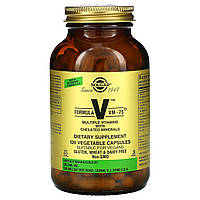 Мультивитамины формула VM-75 Multiple Vitamins Solgar 120 капсул комплекс витаминов С и Е